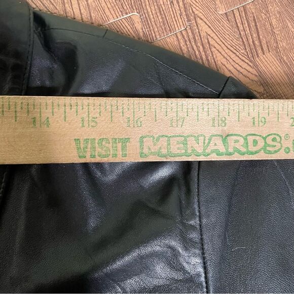 90s Wilsons Pelle Studio Black Lined Leather Blazer Jacket Women’s‎ Sz XXL - Picture 6 of 12